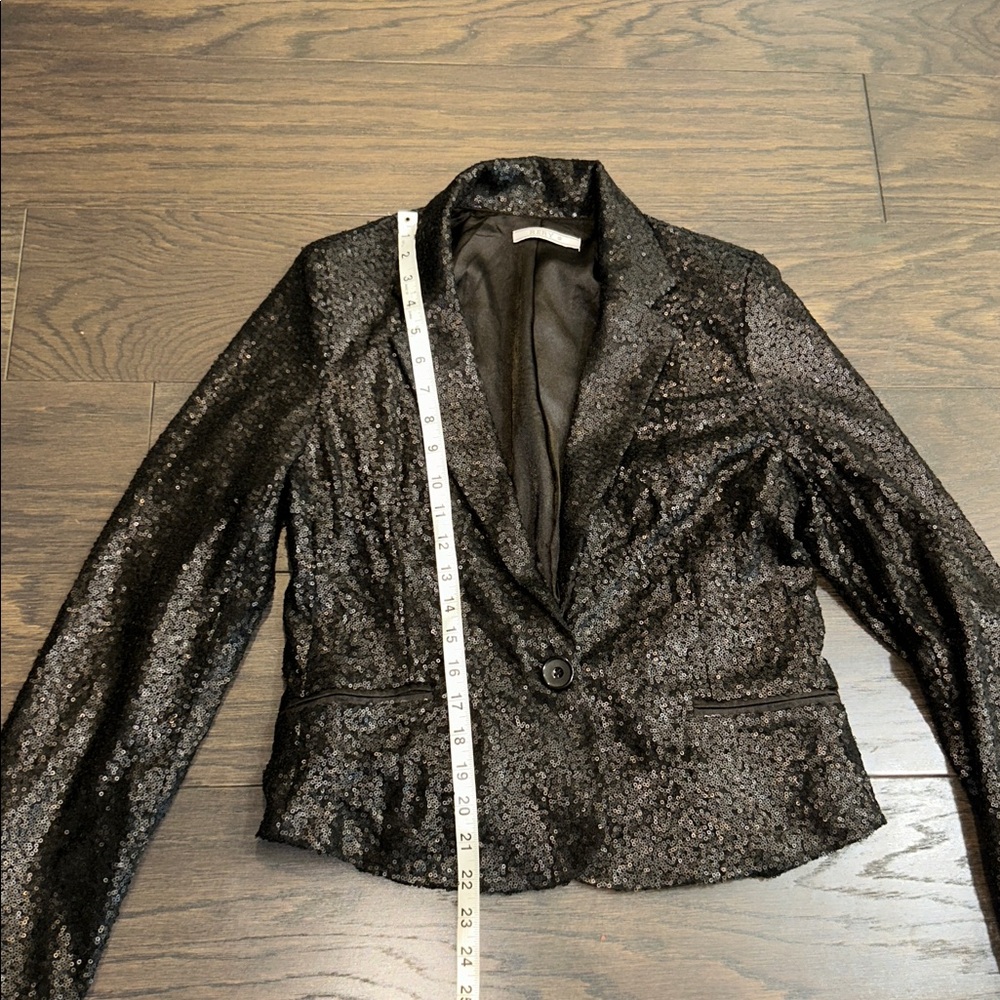 Black Sequin Blazer - image 3